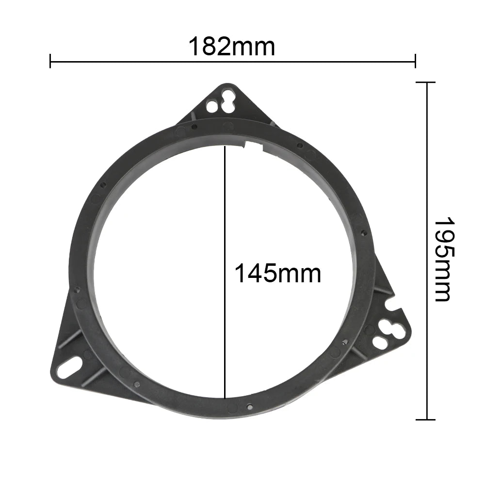 Universal 6.5-Inch Car Horn Speaker Adapter Bracket Door Speaker Spacer Mount