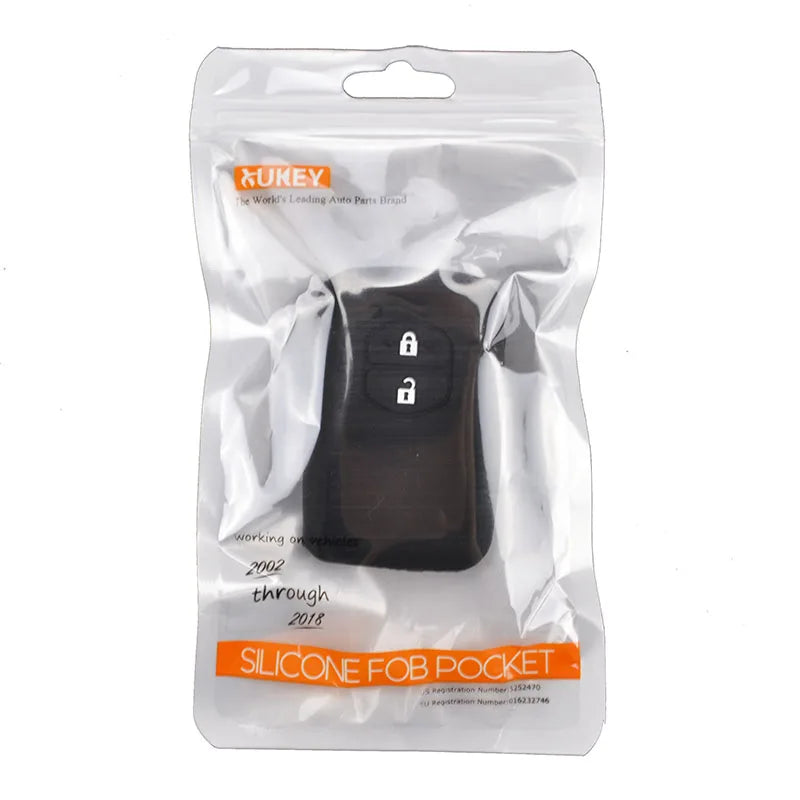 2-Button Silicone Remote Key Fob Cover for Toyota RAV4, Land Cruiser, Camry