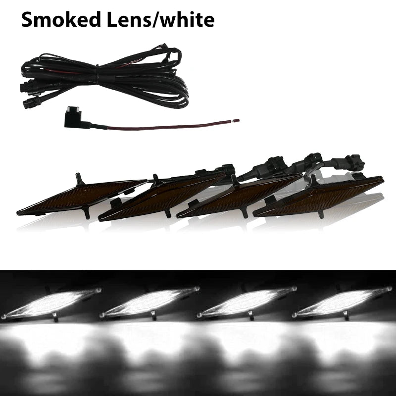 4PCS LED Grille Lights Wiring Harness Kit for Toyota 4Runner TRD Pro 2014-2021