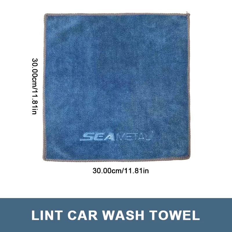 SEAMETAL Microfiber Car Wash Towel Lint Free Soft Absorbent Quick Dry Cloth