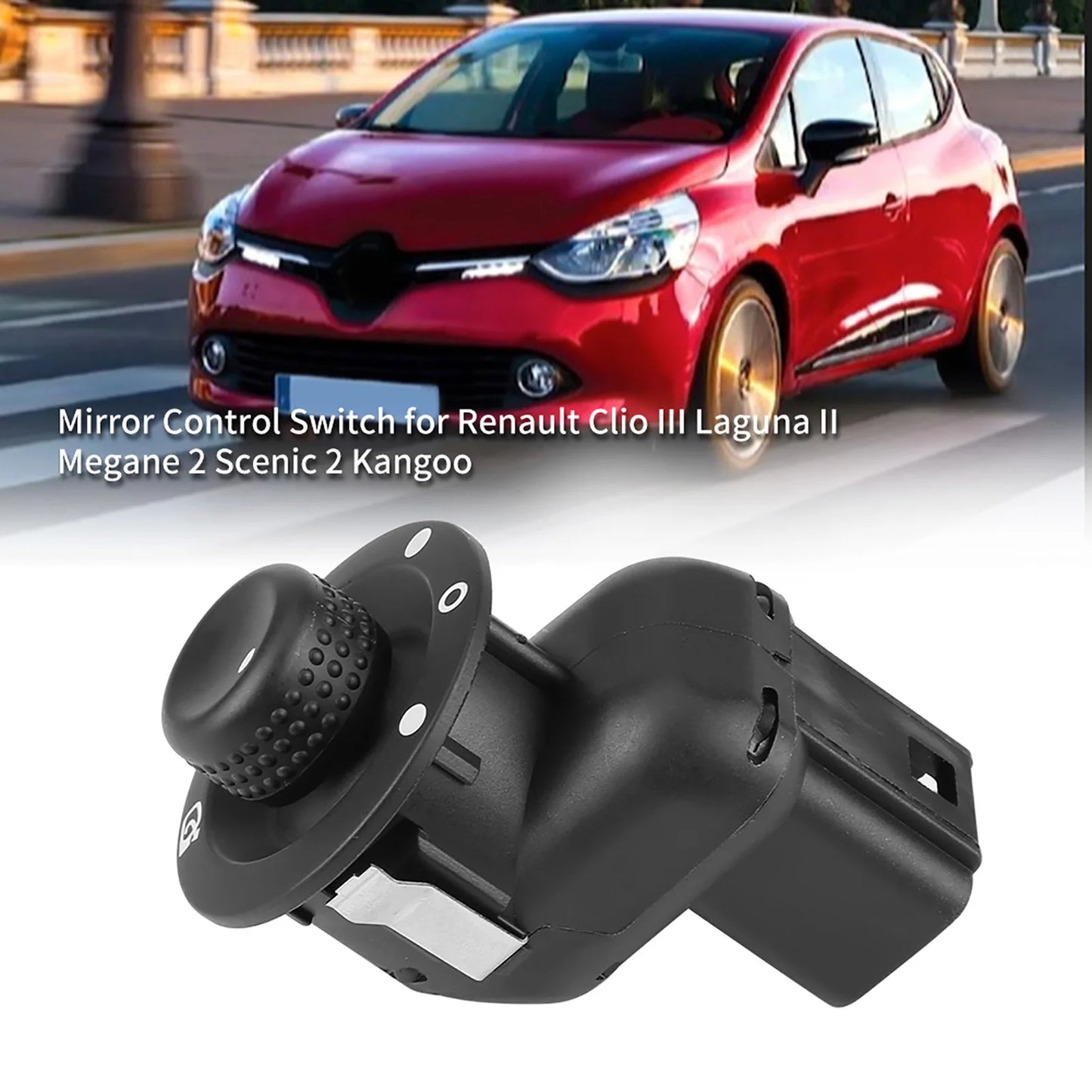 Rear View Mirror Control Switch Replacement for Renault Clio III Laguna II Megane II