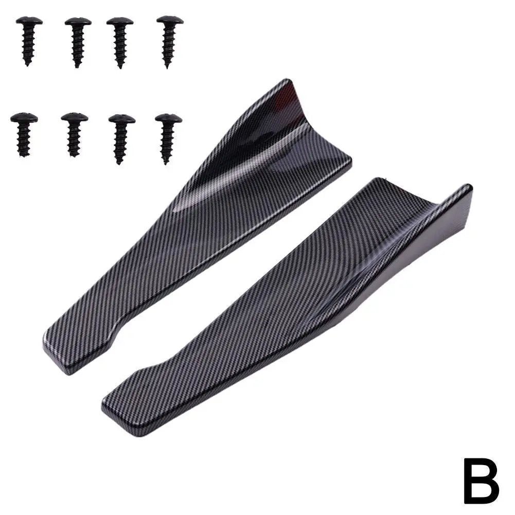 Universal 48cm Side/Rear Spoiler Splitter Pod in Gloss Black or Printed Carbon