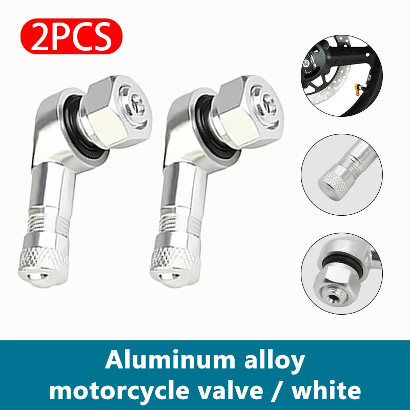 90° CNC Aluminum Motorcycle Tire Valve Stem Universal Tubeless Wheel Valve