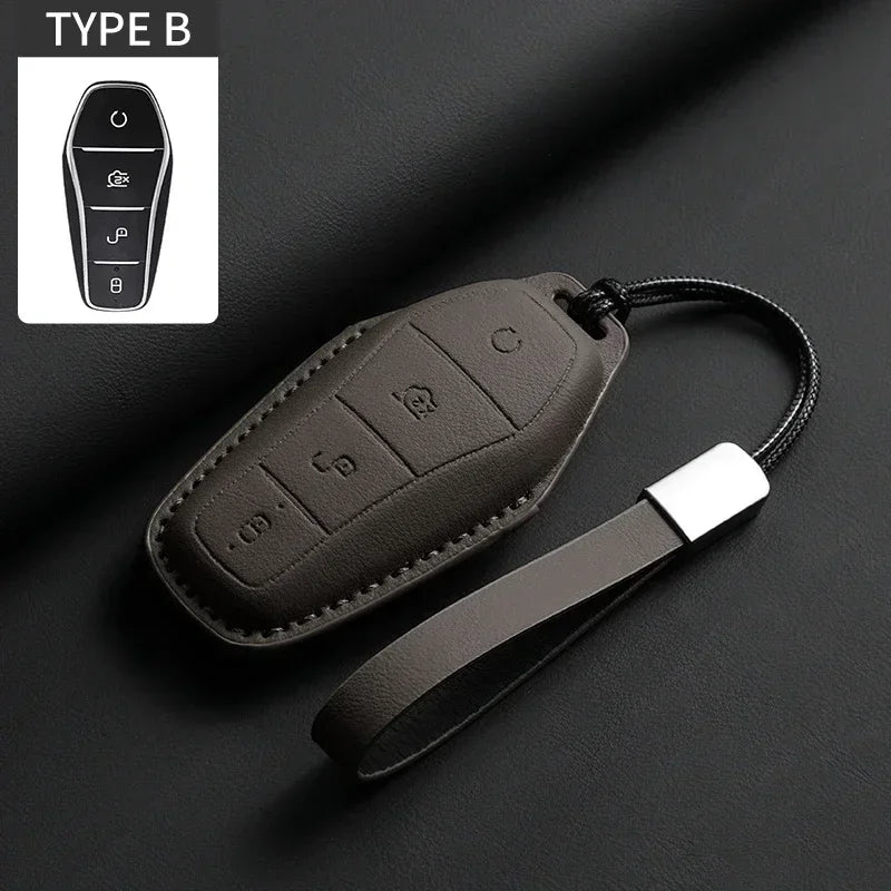 Smart Key Cover Case for BYD Han EV, Tang DM, Qin PLUS, Song Pro & More