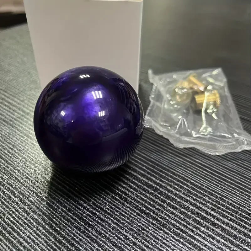 Universal Acrylic Round Ball Gear Shift Knob with 3 Copper Thread Adapters