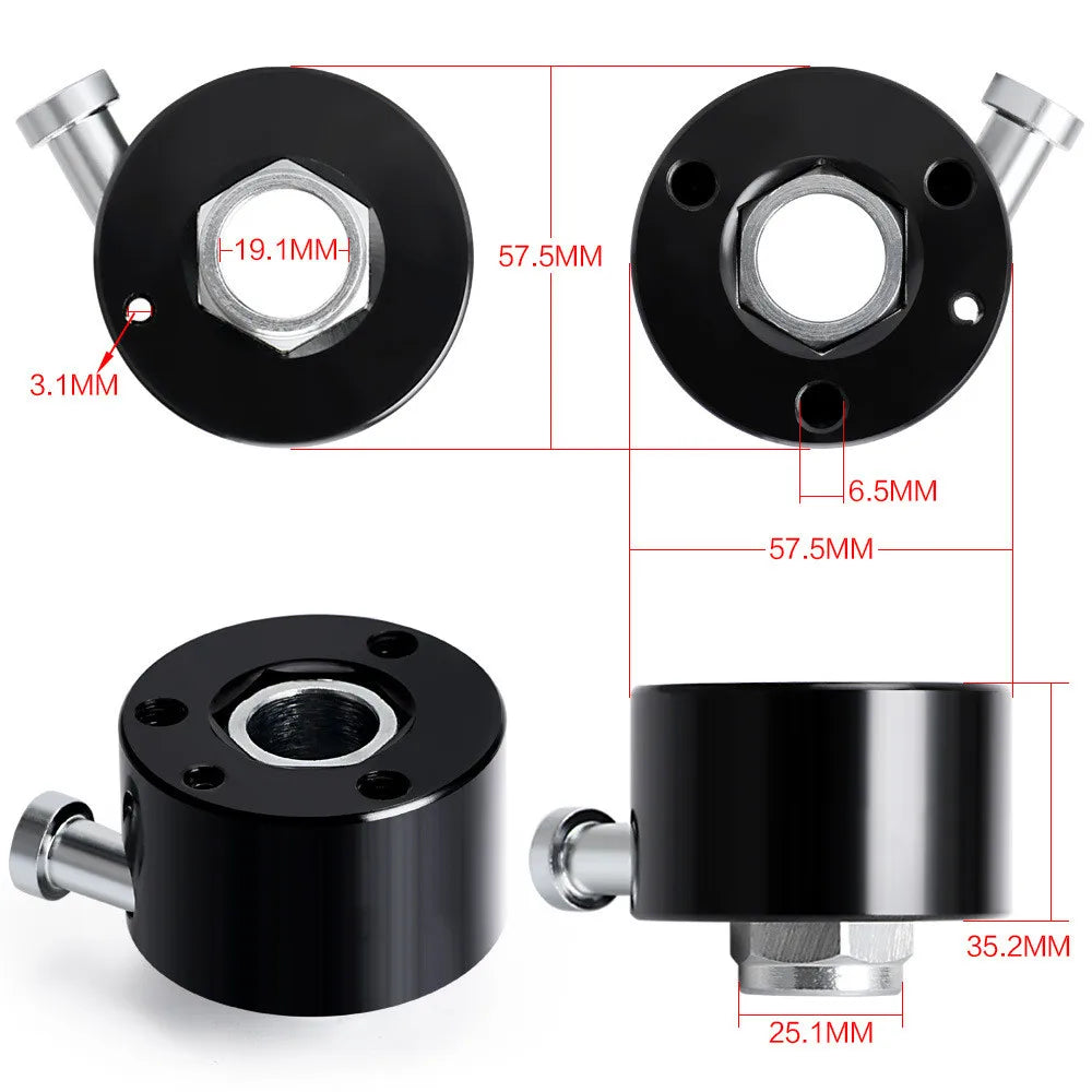3/4 Inch Steering Wheel Quick Release Hub Adapter 3-Bolt Racing Disconnect Kit