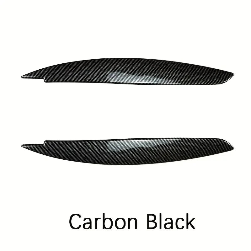 Gloss Black Headlight Eyebrow Eyelid Trim for BMW 1 Series E81 E82 E87 2004–2014