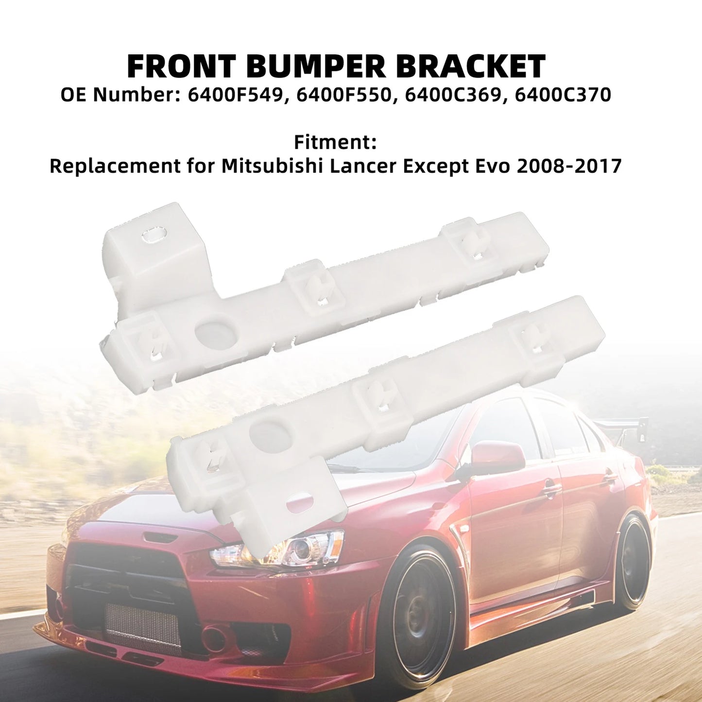 Front Bumper Bracket Support Holder for Mitsubishi Lancer Replacement
