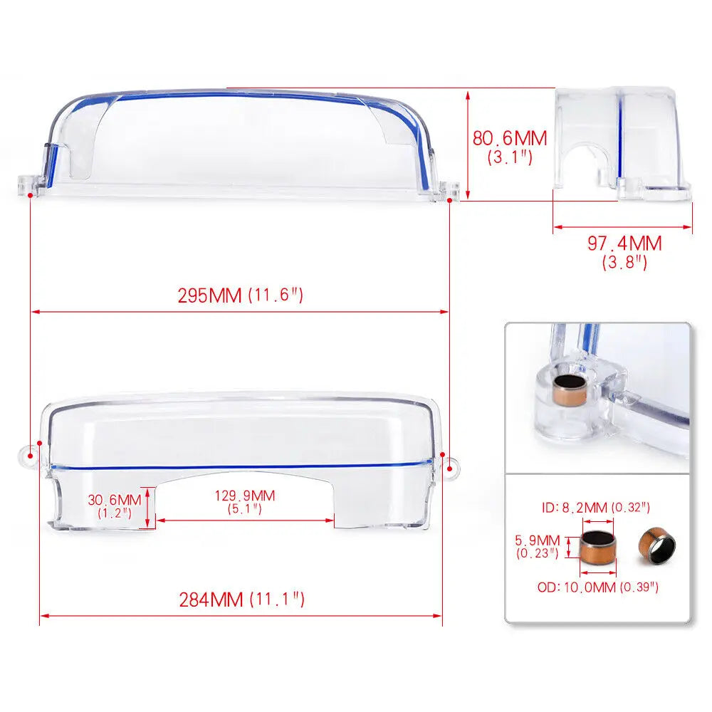 Clear Timing Belt Cover for Toyota Supra JZA80 Aristo 2JZ-GTE GE Non-VVTi Engine