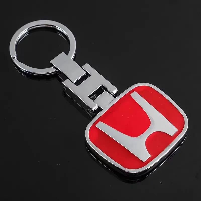 Car Logo Metal Keychain Key Ring Auto Key Holder for Honda Civic Accord CRV