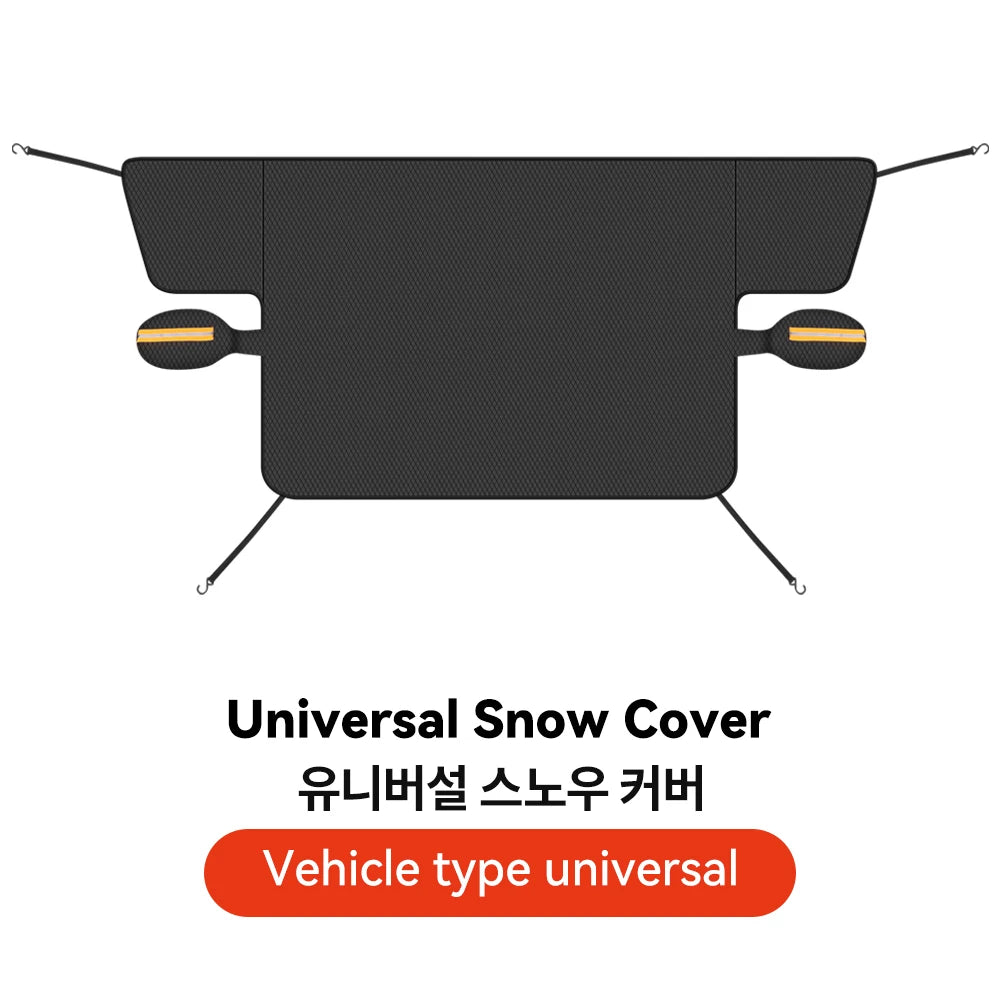 Winter Car Windshield Snow Cover Reflective Oxford Waterproof Frost Protector
