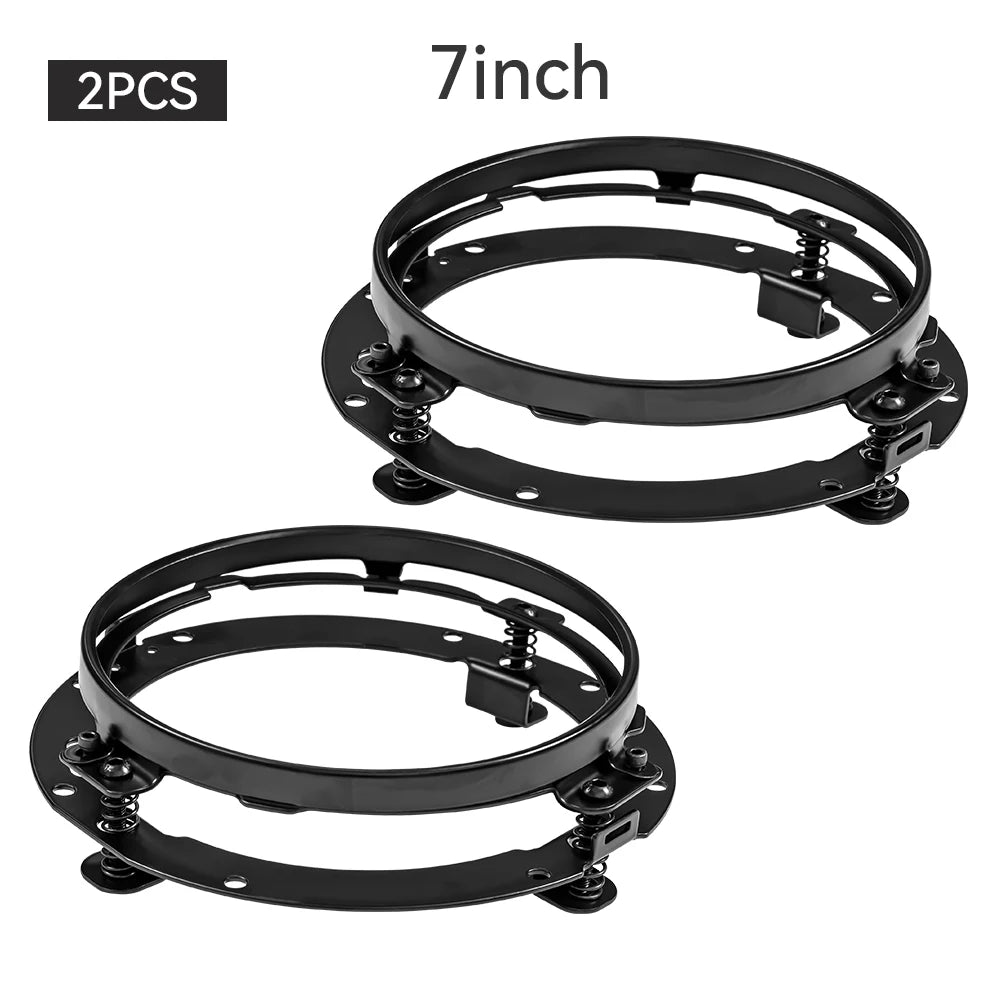2PCS 7-Inch Round LED Headlights for Jeep Wrangler JK TJ, Hummer H1 H2
