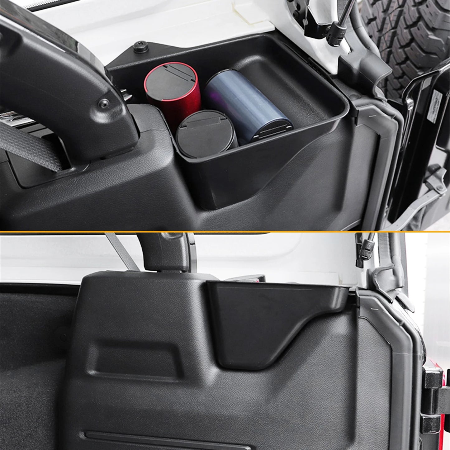Rear Cargo Trunk Organizer Storage Tray for Jeep Wrangler JL JLU 4-Door 2018–2023