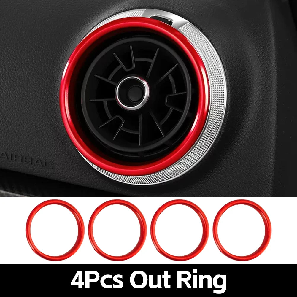 Air Vent Trim Ring Centre Console Cover for Audi A3 8V S3 2014-2019