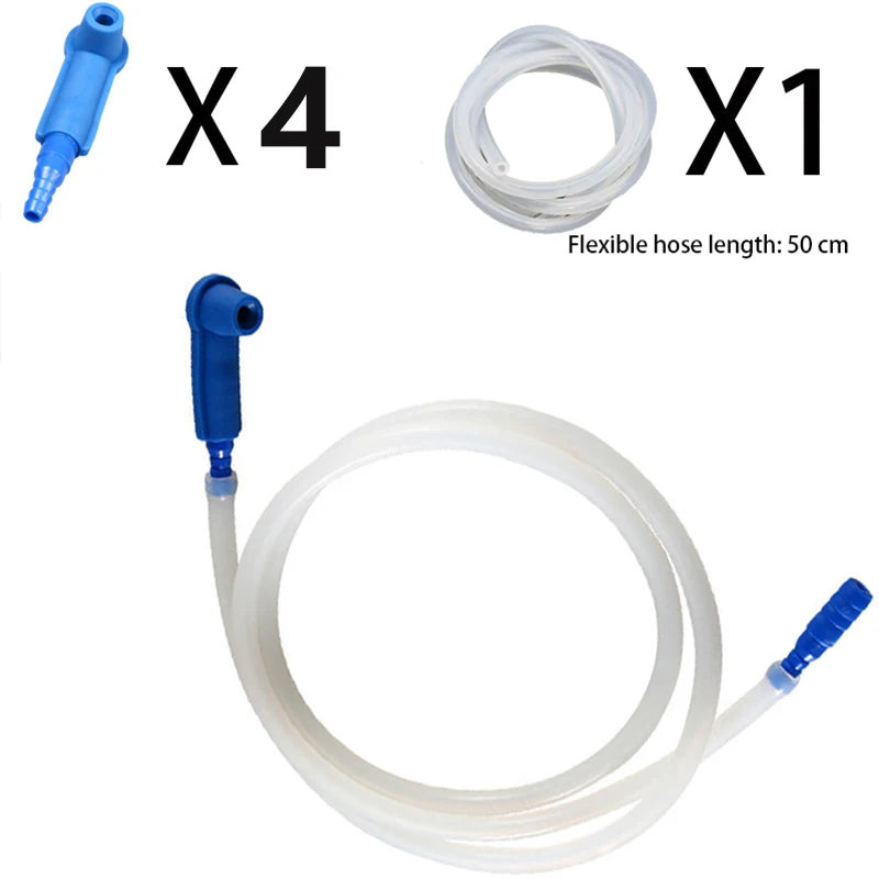 Car Brake Bleeder Fluid Oil Exchange Pump Kit 50cm Hose Brake Bleeding Tool