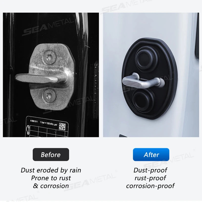 Silicone Car Door Shock Absorber Cushion Mute Buffer Protective Cover