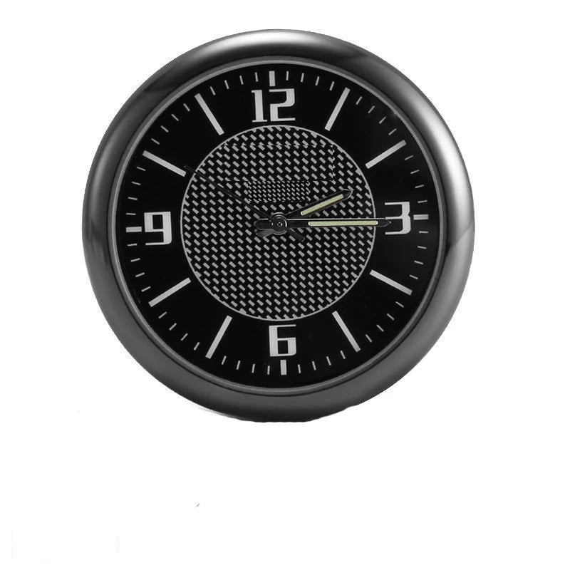 40/43mm Mini Car Clock Luminous Quartz Digital Watch Stick-On Auto Dashboard
