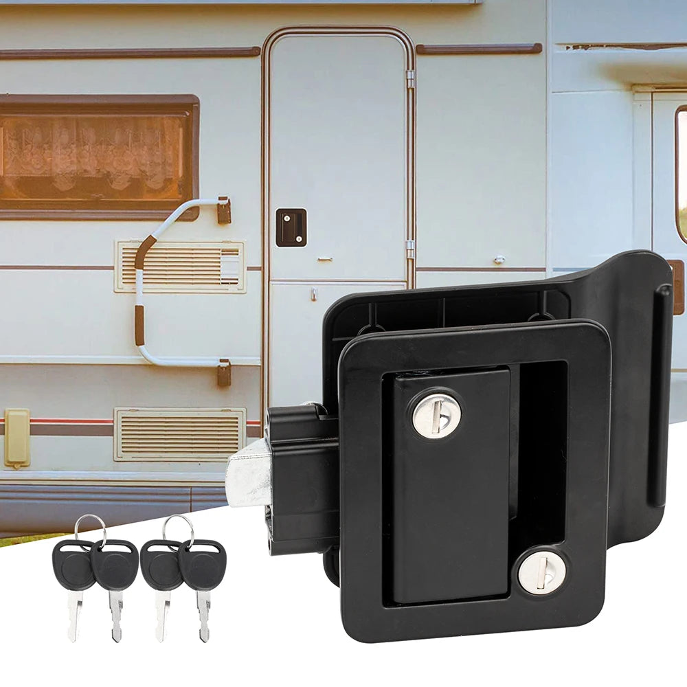 DaierTek RV Camper Trailer Entry Door Lock Replacement Handle Deadbolt Key