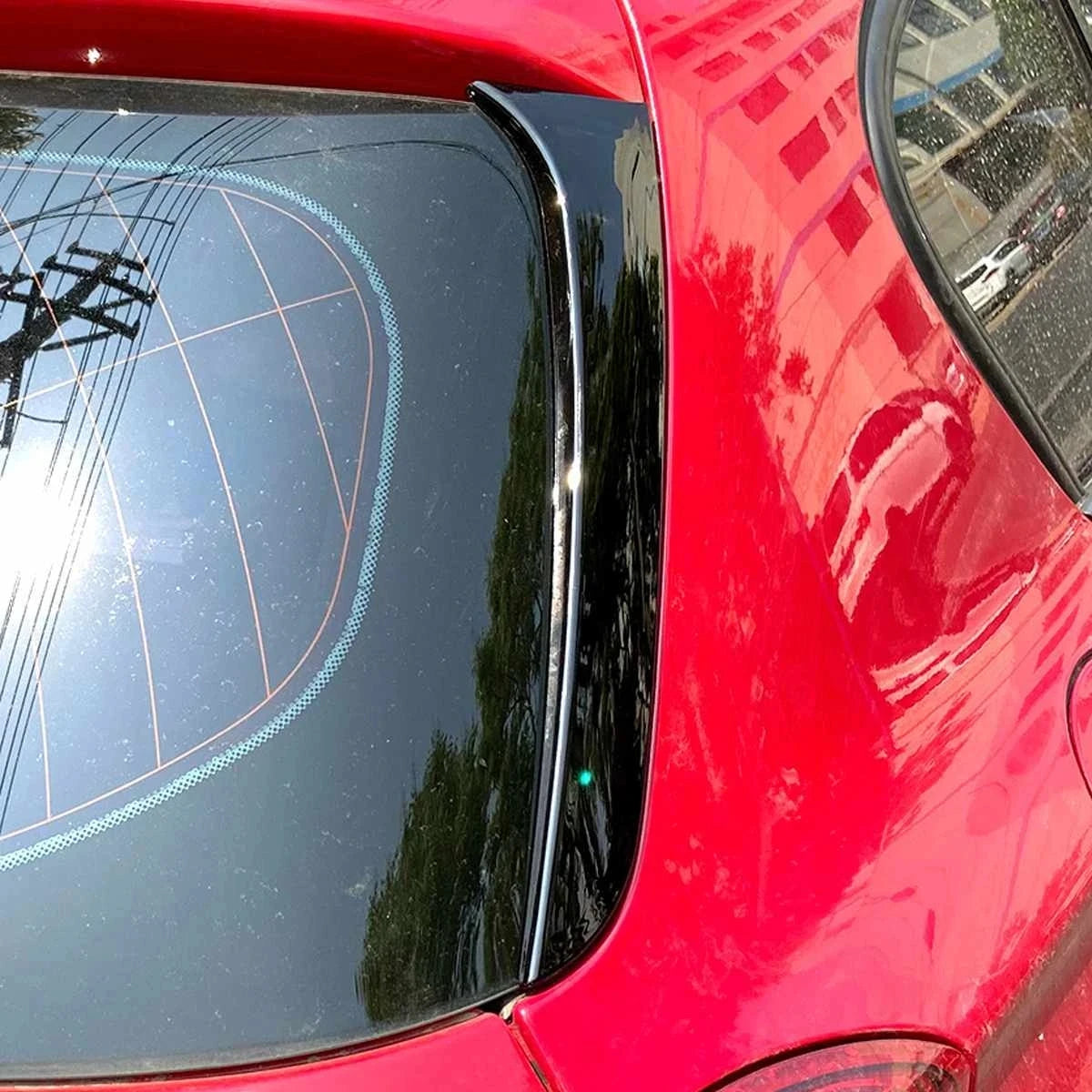 Rear Side Window Canard Spoiler Trim for BMW 1 Series F20 F21 2012–2019