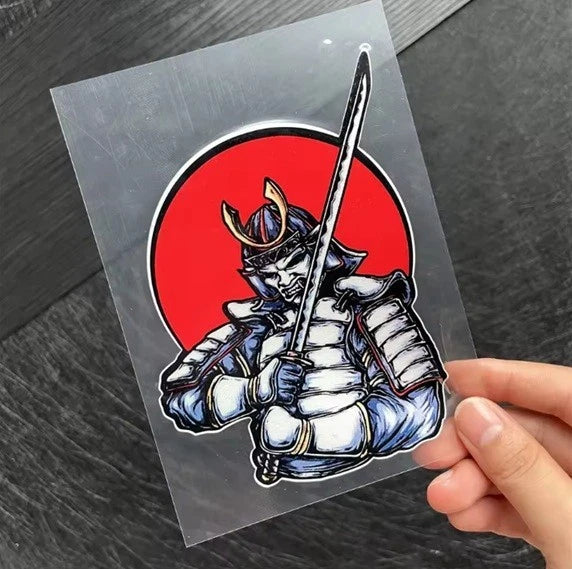 Samurai Katana Kabuto Oni Death Mask Japanese Ghost Demon Vinyl Decal Sticker