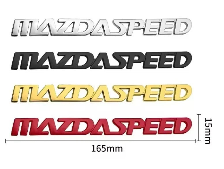 Mazda Speed Badge 165mm x 15mm Emblem for 3 4 5 6 7 9 CX RX7 RX8 MX5 Miata NEW