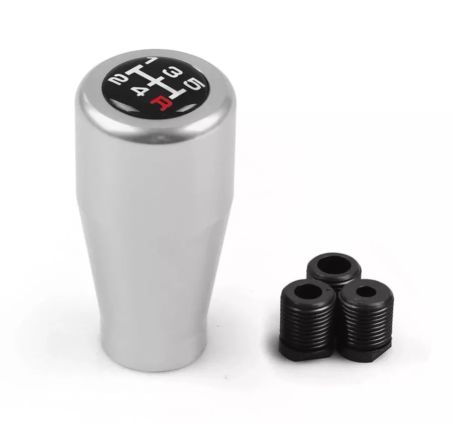 Spoon Style Gear Shift Knob 5 Speed Silver for Toyota Nissan Mazda Honda Subaru