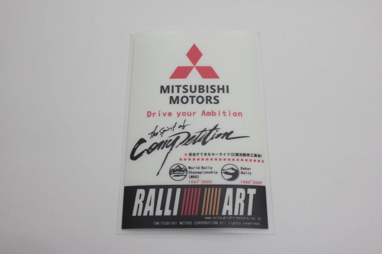 Ralliart Japan Windscreen Decal Sticker for Mitsubishi Lancer EVO Colt Triton RS