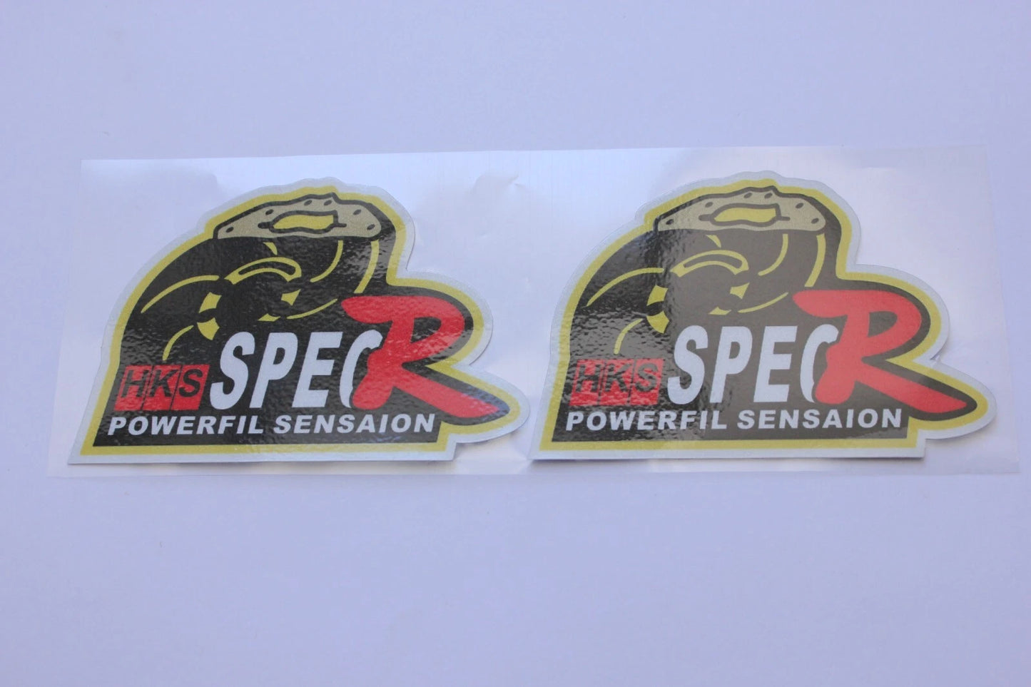 2 x HKS Spec R Sticker Decals for Toyota Mazda Nissan Honda Subaru Mitsubishi