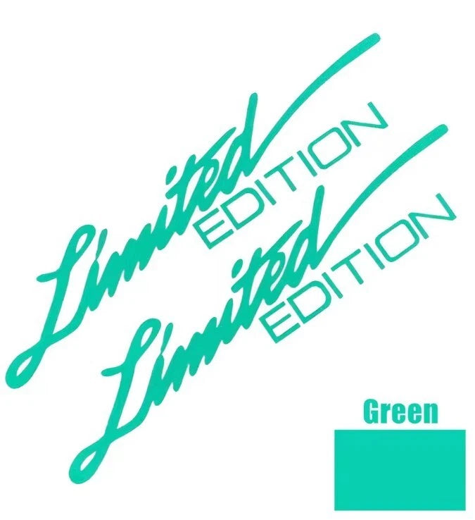 2x Limited Edition Green Decal Sticker for Subaru Toyota Mitsubishi Honda Nissan