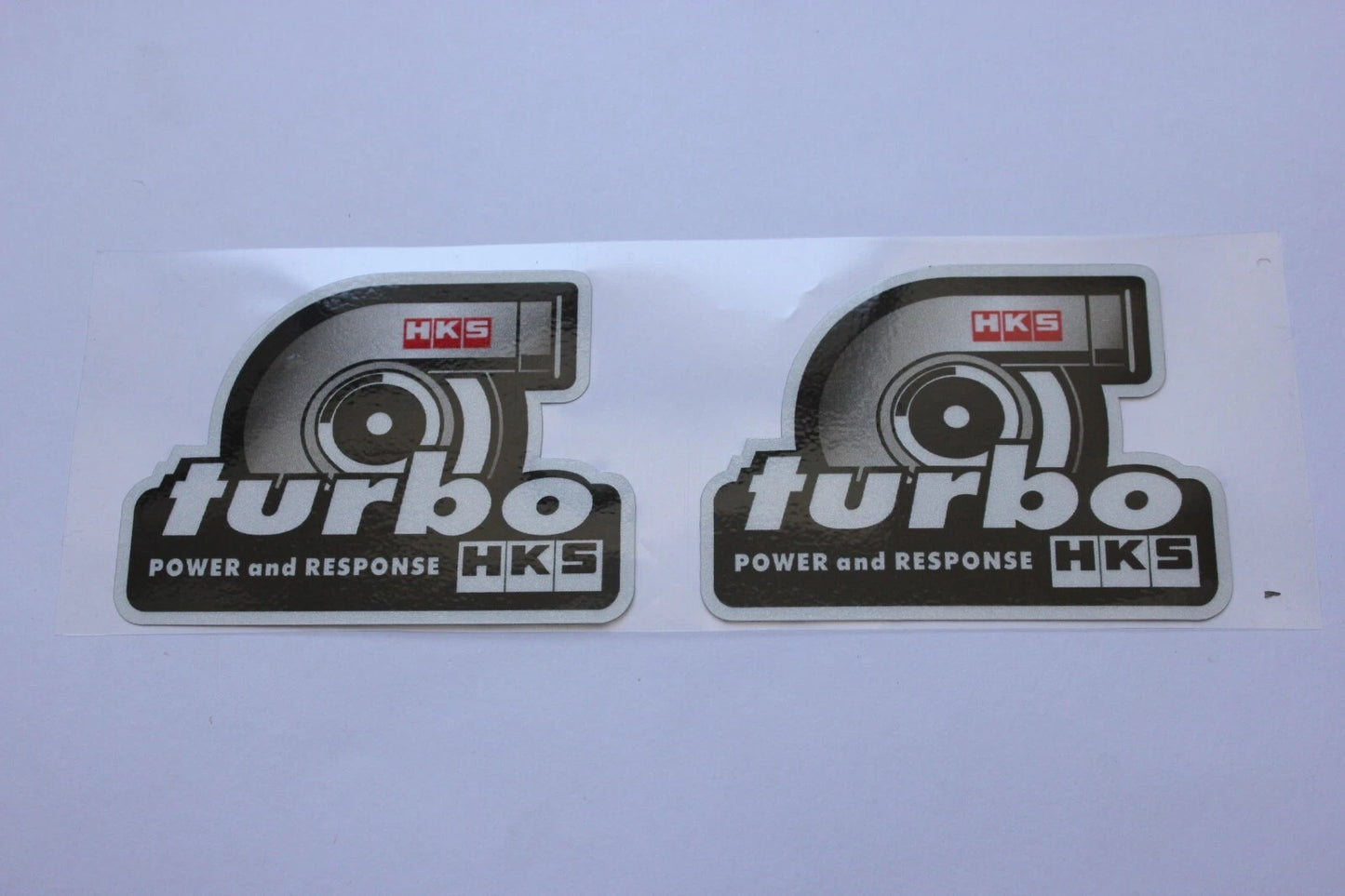 2 x HKS Turbo Sticker Decals for Toyota Mazda Nissan Honda Subaru Mitsubishi