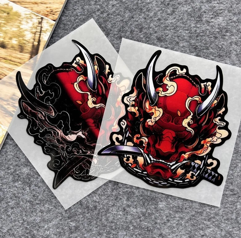 Japanese Two Face Dragon Decal Sticker JDM Car Bike Honda Mazda Mitsubishi KIA