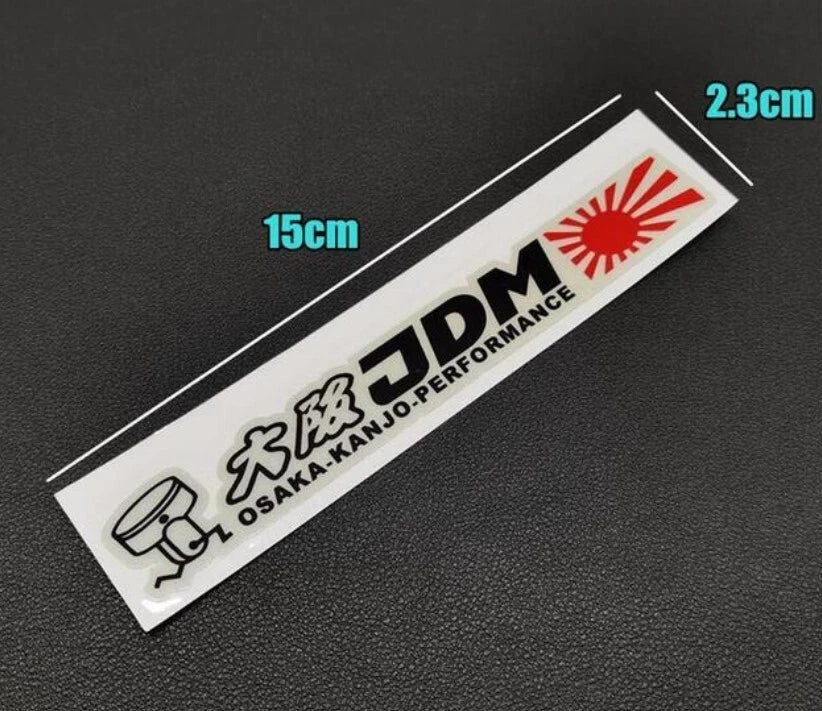 JSM Osaka Kanjo Decal Sticker for Toyota Nissan Subaru Nissan Mitsubishi Mazda