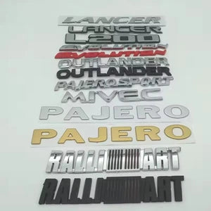 ABS 3D Adhesive Boot Badge Emblem Lancer Outlander Evolution Pajero NEW