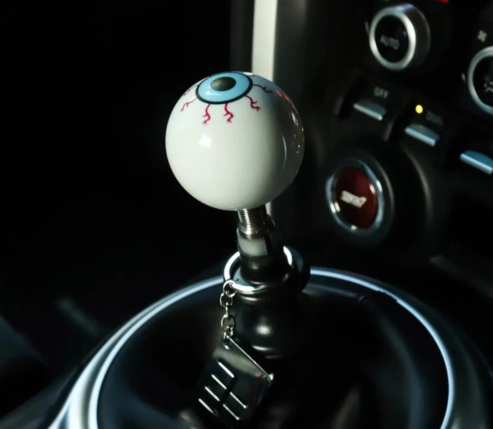 Eye Ball White New Style Gear Shift Knob White Universal Fitment