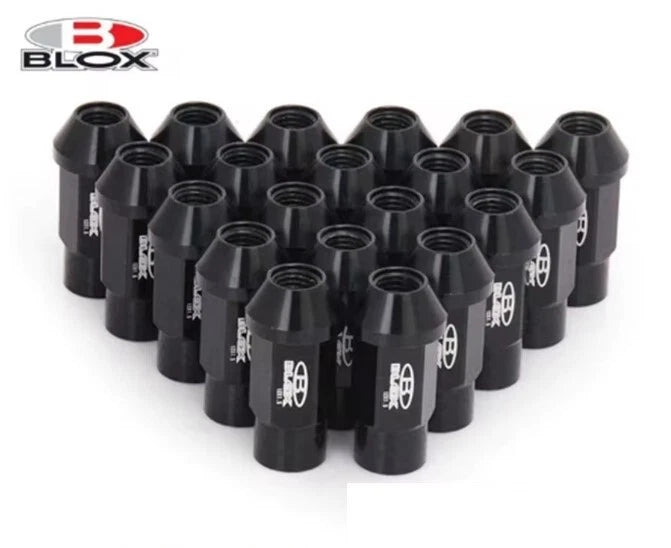 20Pcs Blox Forged Aluminium Extended Open Racing Lock Lug Nuts M12x1.25 M12x1.5