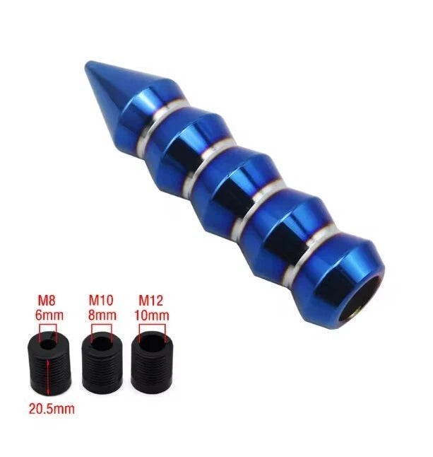 NEW Style Bamboo Spike 145mm Manual Gear Knob Shift Universal Fitment M12 M10 M8