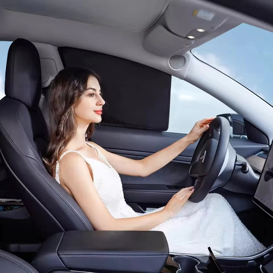Tesla Shield Windshield Sunshade for Model 3/Y Full-Cover Front & Side Window