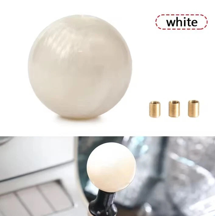 Pearl Marble Design Gear Shift Knob M12x1.25 M8x1.25 M10x1.25 M10x1.5 Universal