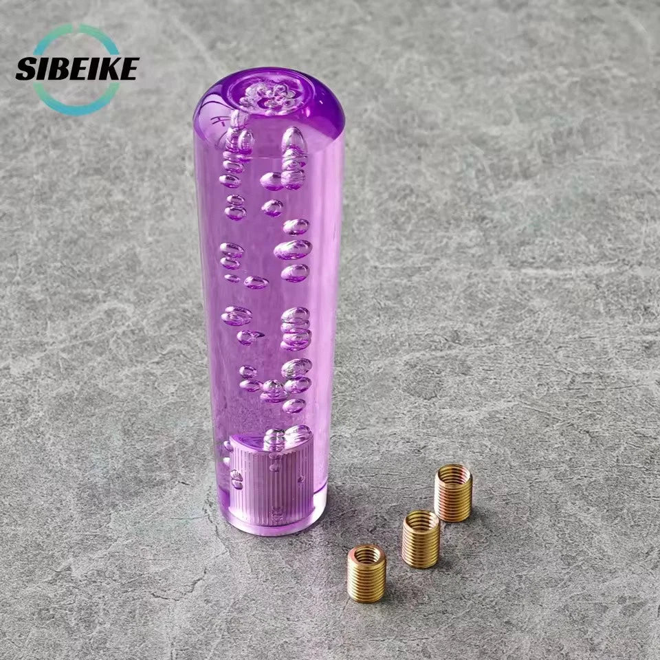 JDM Crystal Bubble Shift Gear Knob 15cm M12x1.25 M10x1.5 M10x1.25 M8x1.25