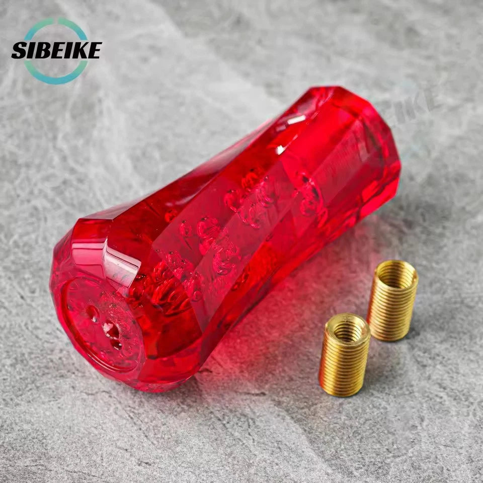 JDM 10CM Crystal Acrylic Gear Shift Knob M12x1.25 M10x1.5 M10x1.25 M8x1.25