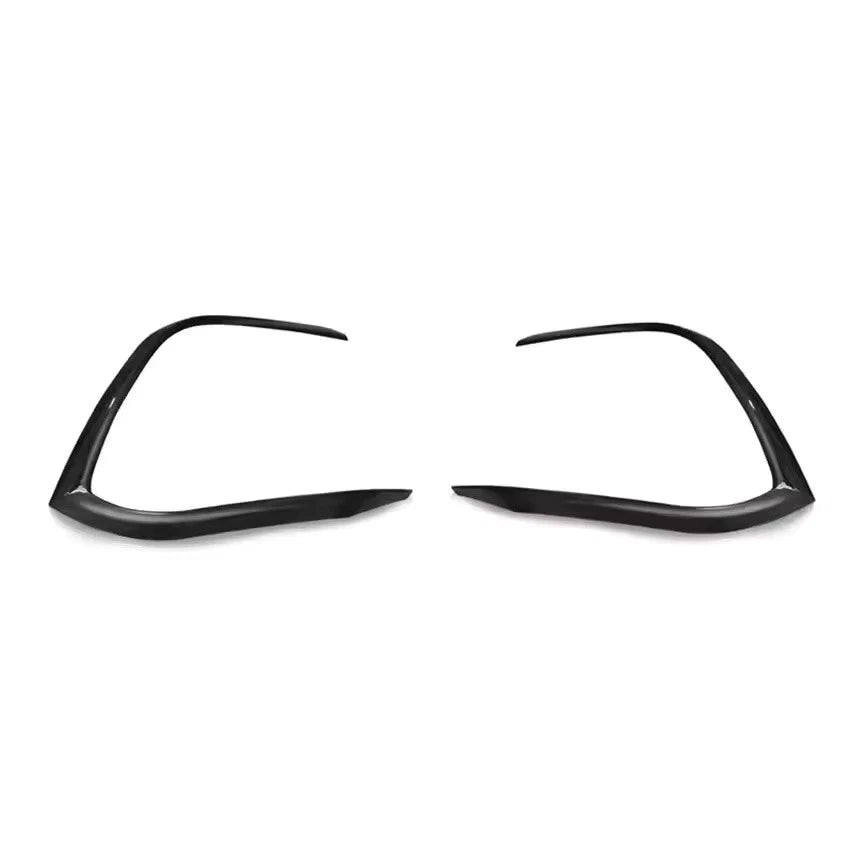 2x Front Bumper Fog Light Grille Splitter Gloss Black Carbon for VW Golf 8 MK8