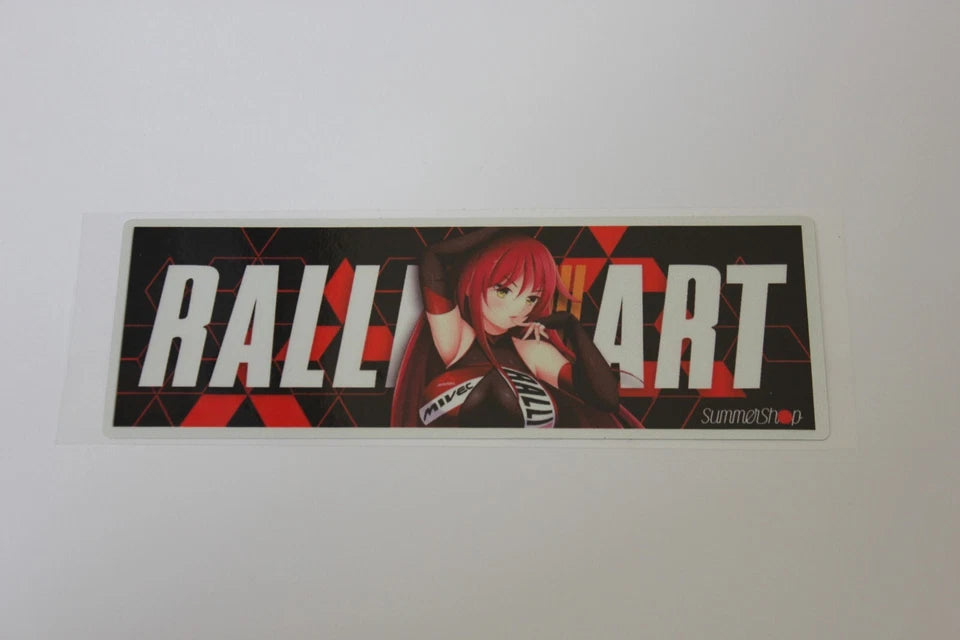 Ralliart Anime Decal Sticker for Car Mitsubishi Lancer EVO X 9 8 7 6 5 4 3 2 1