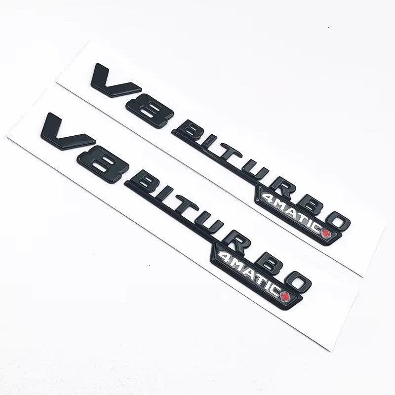 GLC63S AMG Gloss Black Badge Set Emblem for Mercedes Benz X253 2017 - 2022 SUV