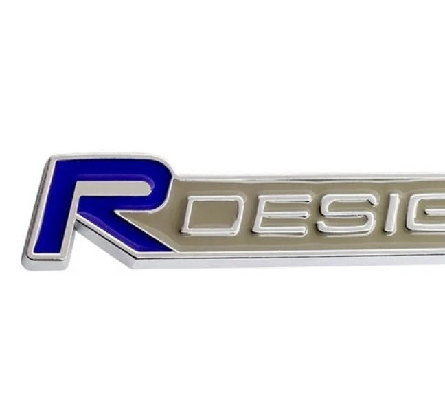 R Design Boot Badge Emblem for 92mm x 19mm OEM Size NEW Free Post