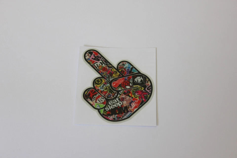 Eat Sleep JDM F*ck You Graffiti Sign Decal Sticker for Car 93mm SUV Japan