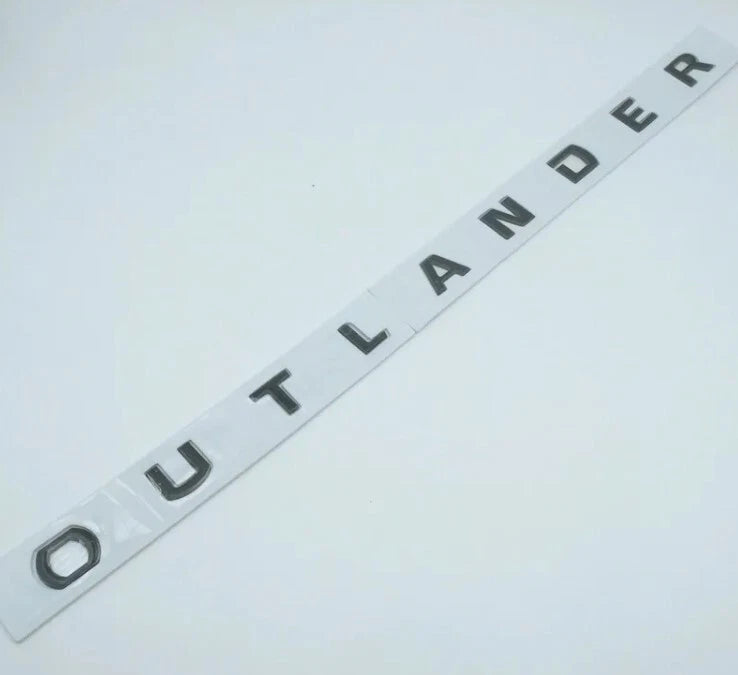 Outlander Hood Bonnet Badge Gloss Black Emblem for Mitsubishi Exceed MiVEC SUV