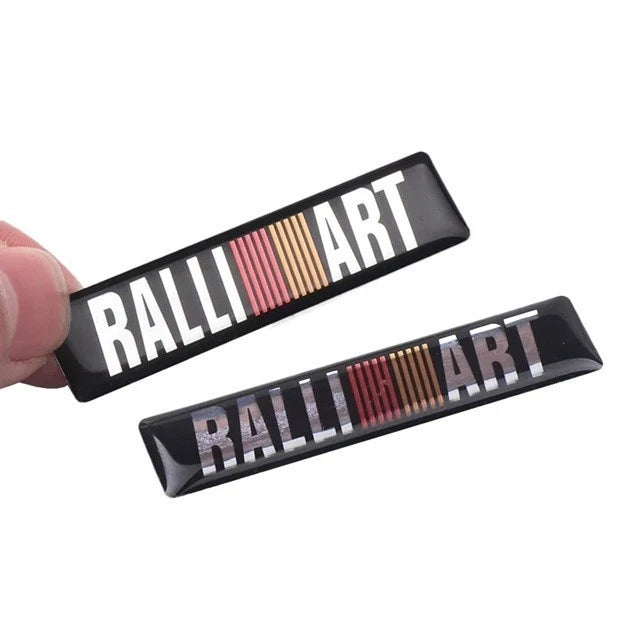 Ralliart Black / Silver Badge Emblem for Mitsubishi Lancer Colt Outlander ASX
