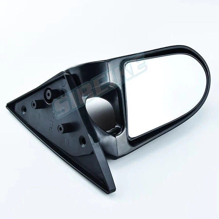 2 Pc Spoon Style Side Mirror for Honda CIVIC EK 4 Door 1996 - 2000 Black Carbon