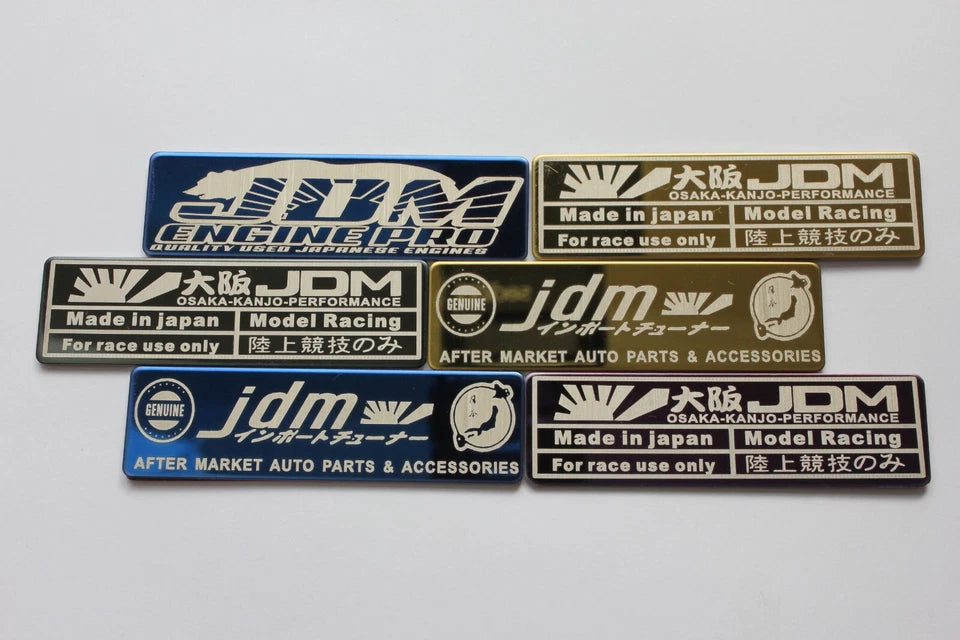JDM Genuine Auto Parts Emblem for Toyota Nissan Subaru Mitsubishi Mazda Japan