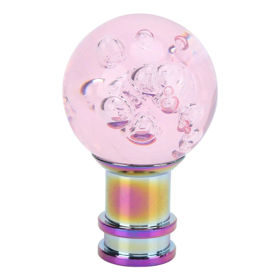 Sickspeed Pink Bubble Crystal Gear Shift Knob Adaptor M10x1.5 M10x1.25 M8x1.25